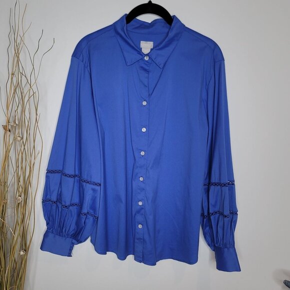 Chico's Button Up Womens 3P (16/18P) - Picture 1 of 9